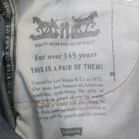 Levi's Jeans Mens 35x31 Blue Straight Leg 100% Cotton 550 Durable Denim Work - Picture 10 of 12